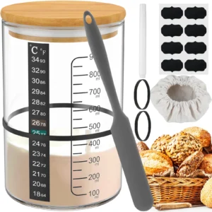 Premium Sourdough Starter Jar Kit | Complete Baking Set