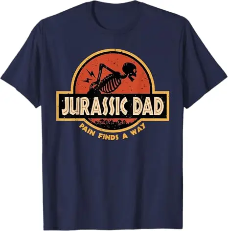 Men's "Pain Finds A Way" Jurassic Dad Graphic T-Shirt - Image 6