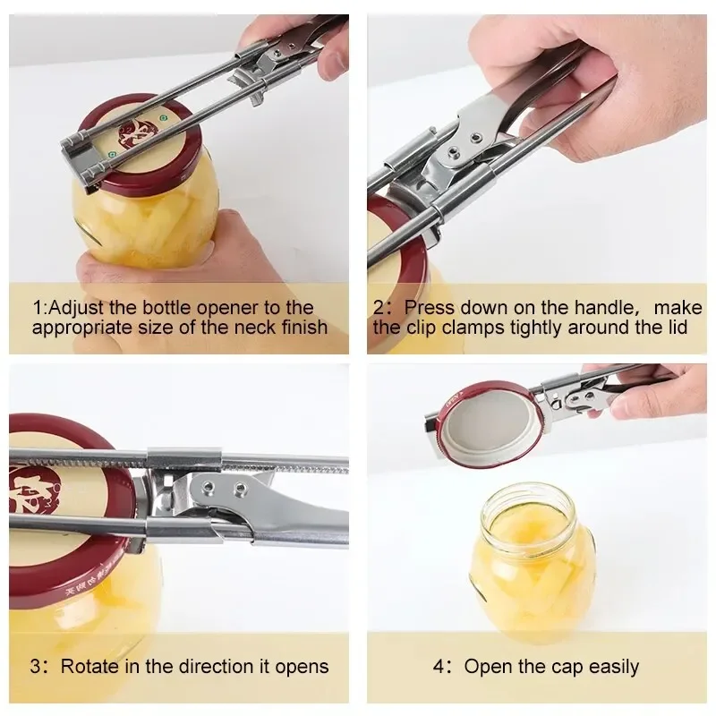 Adjustable Non-Slip Bottle Can Jar Opener - Image 6
