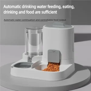 Automatic Gravity Pet Water Dispenser & Feeder