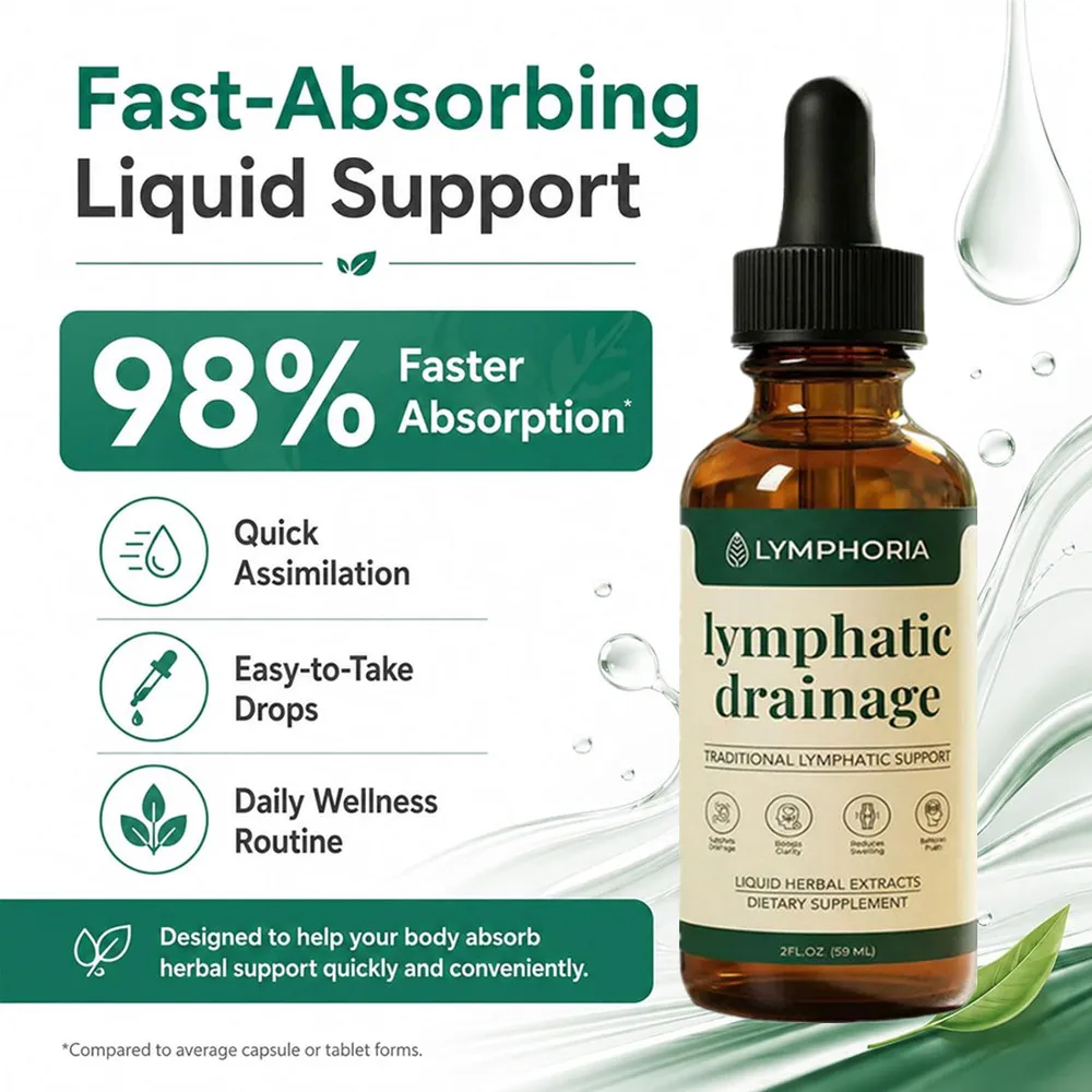Lymphatic Drainage Support Liquid Drops – Natural Herbal Wellness Supplement - Image 3